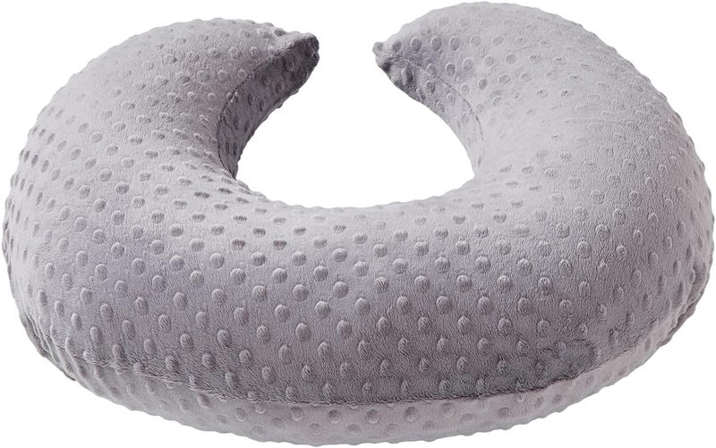 DONOMILO Dots Nursing Pillow Cover, Case Plush Breathable Breastfeeding Pillow Slipcover Fits Nursing Pillow, Super Soft Snug Positioners for Baby Boy Baby Girl (Rose Gray) - Image 3